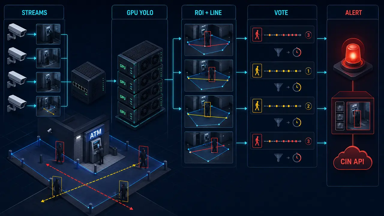 BRAC CIN: Intrusion & Perimeter Monitoring project workflow and system architecture